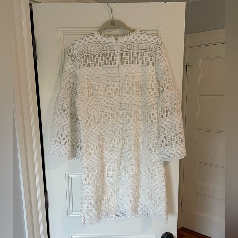White Eyelet Dress (Like New, Worn Once) - Picture 2 of 5